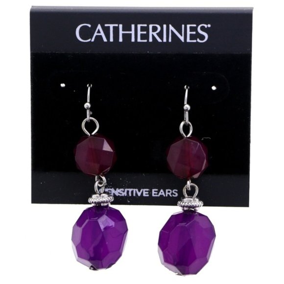 Catherines Jewelry - 3/$20 Catherine's pink and purple dangle earrings